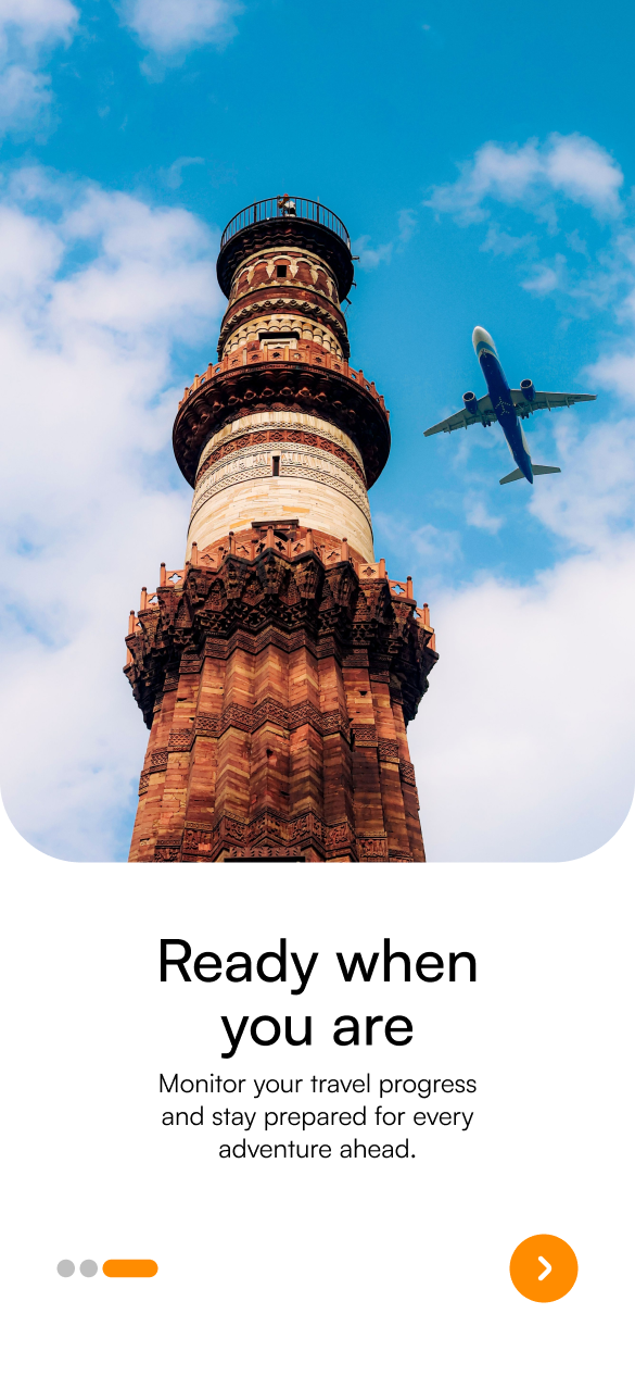 Onboarding 3, "Ready when you are"