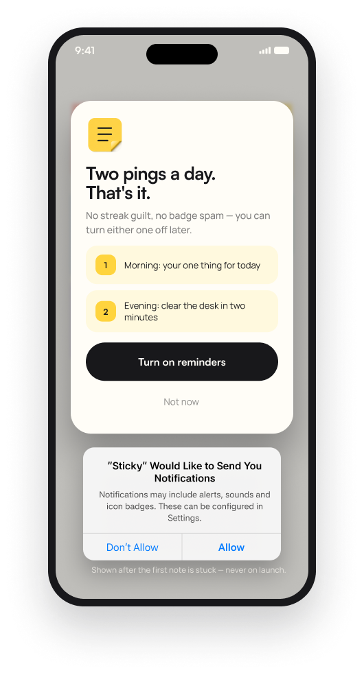 Two pings a day. That's it.